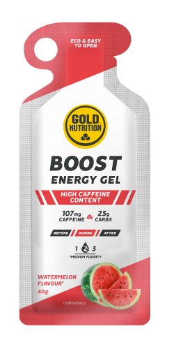 GoldNutrition Boost Plus Energy Gel - Watermelon - 16 x 40 gram