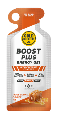 GoldNutrition Boost Plus Energy Gel - Salted Caramel - 16 x 40 gram