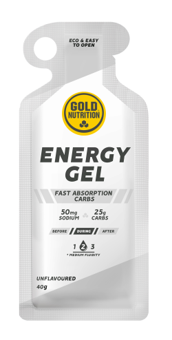 GoldNutrition Energy Gel - Unflavoured - 16 x 40 gram