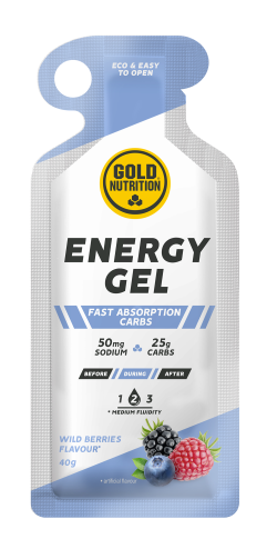 GoldNutrition Energy Gel - Wildberries - 16 x 40 gram