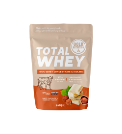 GoldNutrition Total Whey - White Chocolate & Hazelnut - 260 gram