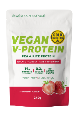 GoldNutrition V-Protein - Strawberry - 240 gram